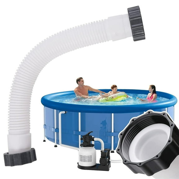 ZOURIH 1 PCS Pool Sand Filter Pump Hose - 16 Inch Interconnecting Hose for Sand Filter Pumps Replacement Hose Salt Water Pump Hoses for Above Ground Pool Filter Pumps & Saltwater Systems