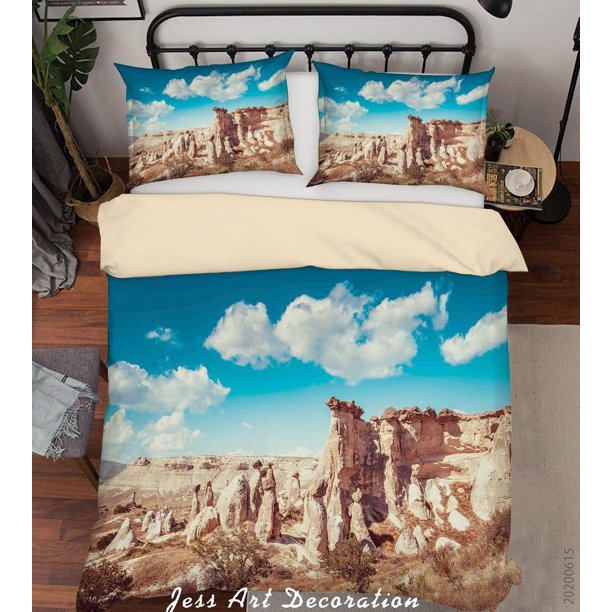 3D Paisaje de Montaña Funda de edredón Set Ropa de cama Set Funda de edredón Fundas de almohada SF62