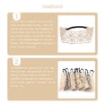 thumbnail image 4 of Jumpingount Diademas de encaje Estiramiento de cara Diadema Decoración Accesorio de moda Accesorios para peinados Turbante para mujeres Niñas Type1 NO1, 4 of 6