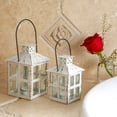 thumbnail image 2 of Kate Aspen 14130WT Vintage White Distressed Medium Candle Lantern One Size, 2 of 8
