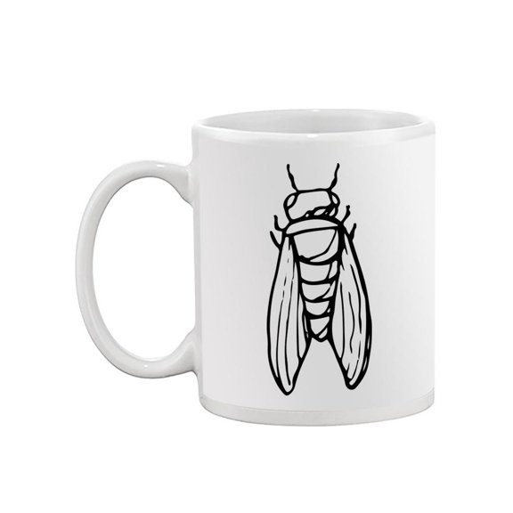 Cicada Sketch Mug - SPIdeals Designs,
