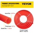 thumbnail image 2 of VEVOR PEX Tubing, 0.875 inch x 500 ft PEX Pipe, Non Oxygen Barrier PEX-B Pipe White, Flexible PEX Water Line for Plumbing, 2 of 9