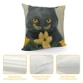 thumbnail image 4 of Orinice Cute Cat Graphic Decorative Throw Pillow Cover for Home Couch Living Room Bed Sofa Autumn Season 1PC 24x24in, 4 of 5