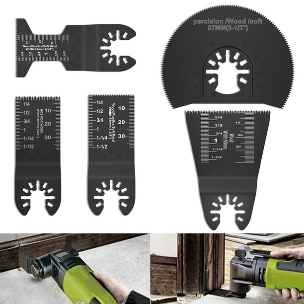 Everso 5PCS Blades for Fein Bosch Makita Multitool Oscillating Saw Cutter Blades Walmart.com