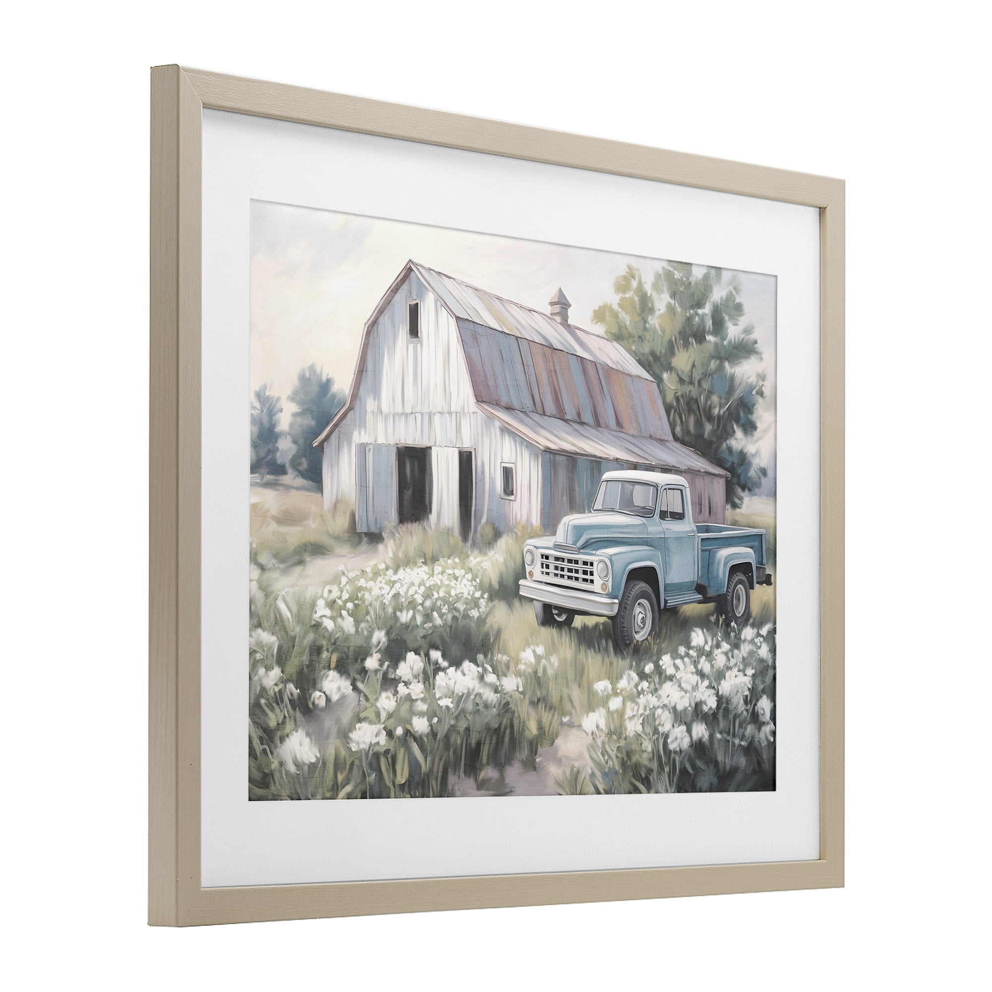Stupell Industries Pastoral Farm Dreams Birch Framed Print Under Glass, design by Kim Allen