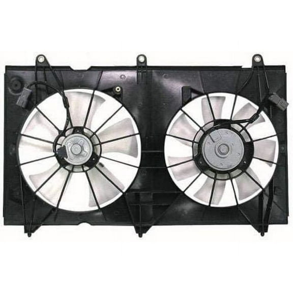 Radiator Fan Assembly - Compatible with 2003 - 2007 Honda Accord 2004 2005 2006