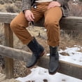 thumbnail image 5 of The Western Shops Men's Leather Mid-Calf Boots, Square Toe with Python Print, Full Side Zipper, Leather Sole, 5 of 5