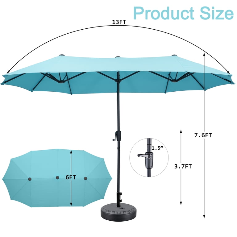 10' patio umbrella with solar lights Polytrends 10 Ft. Solar Power Lighted Patio Umbrella with Base Stand Grey Stripe