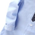 thumbnail image 4 of Boy's Cotton Long Sleeve Shirt Kids Button Down Collared Shirts Lightweight Preppy Casual Uniform School Dress Shirts, 4 of 6