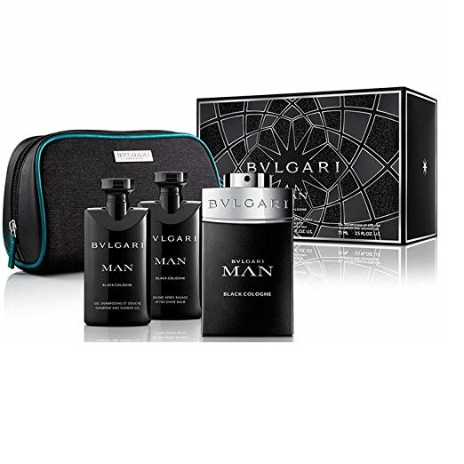 Bulgari Bvlgari Man Black Cologne Gift Set For Men, 4 Pieces