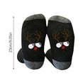 thumbnail image 3 of Calcetines navideños de algodón para hombre y mujer, con diseño de bloques de color, transpirables y con calcetines navideños de invierno., 3 of 3