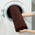thumbnail image 6 of Bathroom Rugs Sets 3 Piece Chenille Bath Rug Non-Slip Bath Mats with Soft Plush PVC Backing Water Absorbent Carpet 1'' Quick Dry Microfiber Toilet Mat, Coffee, 6 of 7