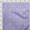 thumbnail image 3 of oneOone Rayon Purple Fabric Asian Block Floral Sewing Craft Projects Fabric Prints By Yard 56 Inch Wide, 3 of 4