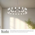 thumbnail image 3 of Alora Lighting Ch309036cg Revolve 36 Light 47" Wide Taper Candle Chandelier - Bronze, 3 of 7