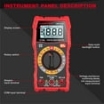 thumbnail image 5 of HABOTEST HT108L Digital Multimeter DC AC Voltmeter,TRMS 2000 Counts Electrical Tester,Ohm Volt Amp Mete,Electric Tools for Househould Outlet, 5 of 15