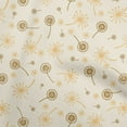 thumbnail image 1 of oneOone Cotton Jersey Brown Fabric Asian Floral Sewing Material Print Fabric By The Yard 58 Inch Wide, 1 of 4