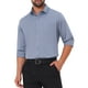 thumbnail image 5 of CAMISAS DE TRAJE PARA HOMBRES INSPIRE CHIC, SÓLIDAS, DE MANGA LARGA, AJUSTE REGULAR, FORMAL, DE BOTÓN, CAMISAS FORMAL GRIS, 5 of 6