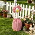 thumbnail image 2 of AuroraX Porch Goose Summer Outfit 17-19 In Porch Goose Clothes Set 23" Checked Dress Front Porch Goose 23 inch Clothing Fall Summer Seasonal Decor, 2 of 6