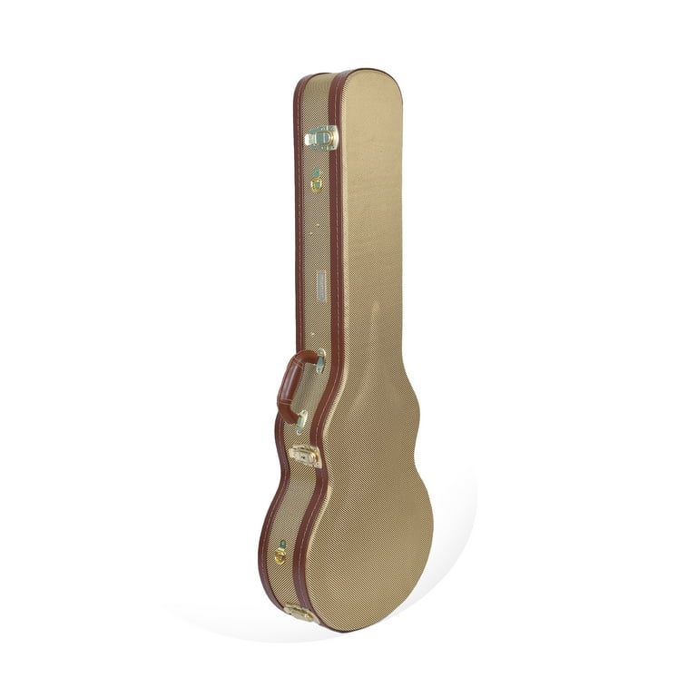 Crossrock Electric Guitar Case fits Les Paul Style Guitar LP Wood Hard Case