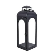 Better Homes & Gardens Black Metal Lantern Candle Holder, 18", Medium