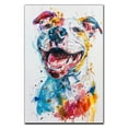 thumbnail image 3 of Dogo Argentino Canvas Wall Art, Modern Cute Colorful Dogo Argentino Canvas Dog Art Pictures Wall Decor for Kids Bedroom Decoration Unframed 8x12 inches, 3 of 5