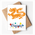 thumbnail image 1 of Year Of Dragon Animal China Zodiac Wedding Cards Congratulations Greeting Envelopes, 1 of 3