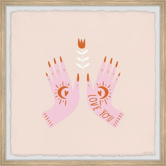 Marmont Hill Lovers Hand Framed Painting Print