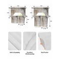 thumbnail image 6 of Brown Oil Painting Swag Valance and Tier Curtains Set Modern Abstract Art Minimalism Kitchen Curtains 3 Piece Set Rod Pocket Panels for Bedroom Cafe Swag Valances and 24 inches Tiers, 6 of 6