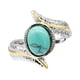 thumbnail image 2 of Anillos para mujer, regalos para mujer, anillo turquesa para mujer, joyería vintage para hombre, talla 6-10, anillo de aleación, 2 of 2