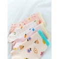 thumbnail image 4 of 4pcs Toddler Girls Cute Cartoon Graphic Shortie Briefs, 4 of 6