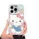 thumbnail image 3 of Funda de teléfono con dibujos animados de Hello Kitty para iPhone 16 Pro Max 15 Pro Tendencia europea y americana 14/13/12 11, 3 of 3