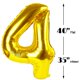 thumbnail image 3 of Globo Upegesy Gold Number 14 41, lámina de 40 pulgadas para fiestas, 3 of 6