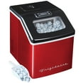 thumbnail image 3 of Frigidaire 40 lbs Countertop Clear Square Ice Maker EFIC452, Red Stainless Steel, 3 of 12