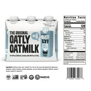 Oatly Original Oatmilk, Ambient Dairy-Free Milk, 8 fl oz Shelf-Stable Cartons (6 Pack)