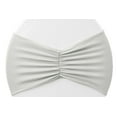 thumbnail image 1 of 50 Pieces, Ruffled Spandex Chair Band Approx. 8 inch width x 13 inch length (unstretched) - Silver, 1 of 1