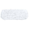 thumbnail image 3 of Home Weavers Bell Flower Collection 100% Cotton Tufted Bath Rugs, Extra Soft and Absorbent Bath Rugs, Non-Slip Bath Mats, Machine Washable, Bathroom Bath Mats for Floor, 10"x22" Tank Lid Cover, White, 3 of 7