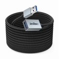 thumbnail image 1 of wonima44 USB Extension Cable 20 Ft Long, Type 3.0 A High Speed 5Gbps Data Transfer & Charging Male to Female Extender Cord for Monitor TV Keyboard Mouse Flash Drive Webcam Printer, 1 of 1
