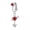 3, variant on Fake Navel Belly Ring for Women Non Piercing Clip CZ Dangle Belly Button Rings-3