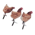 thumbnail image 1 of Chicken Stakes, Acrylic Durable Hen Stakes Easy To Use 3Pcs  for Outdoor, 1 of 8