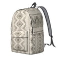 thumbnail image 2 of Unisex Vintage Bohemian Backpack, Boho Chic Zipper Rucksack with Front Pocket, Durable Lightweight Daypack for School College Work Travel, Ideal Gift, 2 of 5