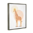 thumbnail image 5 of Stupell Industries Graceful Giraffe Geometric Sun Pattern Animal Illustration Graphic Art Luster Gray Floating Framed Canvas Print Wall Art, Design by Diane Neukirch, 5 of 5