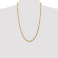 thumbnail image 4 of 10K Yellow Gold Rope Chain Styles Necklace 4.5 mm Diamond-Cut 26 inch, 4 of 4