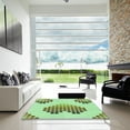thumbnail image 6 of Ahgly Company Indoor Rectangle Patterned Light Green Area Rugs, 7' x 9', 6 of 6