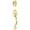 Polished Brass, variant on Sure-Loc AT500 3 Alta Sectional Dummy Set Exterior Pack Handleset - Brass