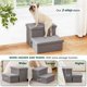 thumbnail image 5 of Escalera plegable para perros Love's cabin, 33 cm de alto, 2 peldaños, gris, 5 of 7