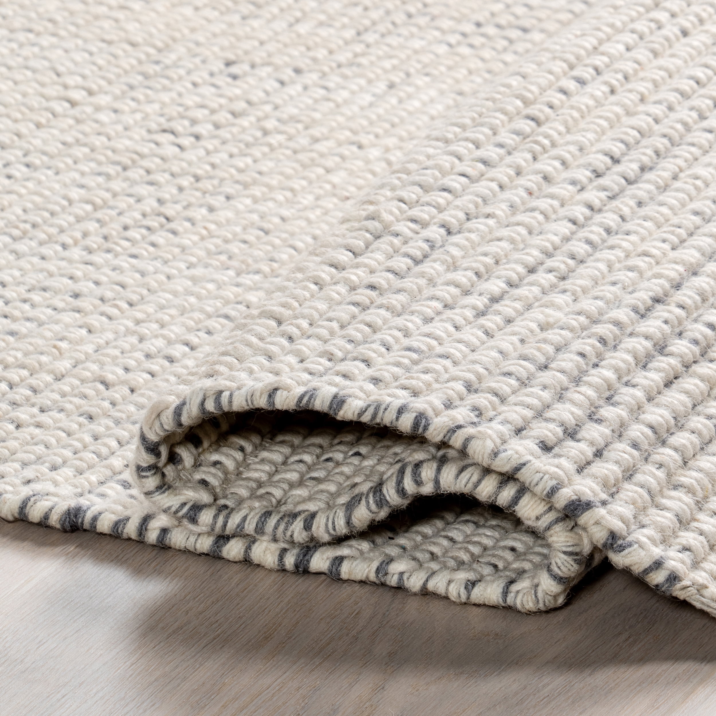 nuLOOM Orli Classic Wool Fringe Area Rug, 8' x 10', Ivory