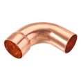 thumbnail image 1 of Unique Bargains 90 Degrees Elbow Copper Pipe Fitting Short Turn Brazing Connection 1.12 Inch ID for Cooling Solar Equipment, 1 of 6