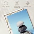 thumbnail image 6 of Elephant Stock Zen Ripples Wall Art - Vertical Canvas Wall Art - Living Room Wall Decor - Wellness Canvas - Blue And Gray Decor - 26" x 39", 6 of 8