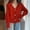 Red, variant on Elvqul Womens Sweater Knit Shirts Trendy Pink Sweater for Women Long Sleeve