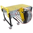 thumbnail image 3 of Portable Flexible Expandable Conveyor ABS Skate Wheel Rolling Conveyor Adjustable Roller Conveyor 47-177 inch Length, 3 of 16